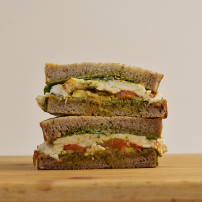 Roast Chicken on Sourdough Sandwich