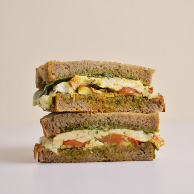 Roast Chicken on Sourdough Sandwich