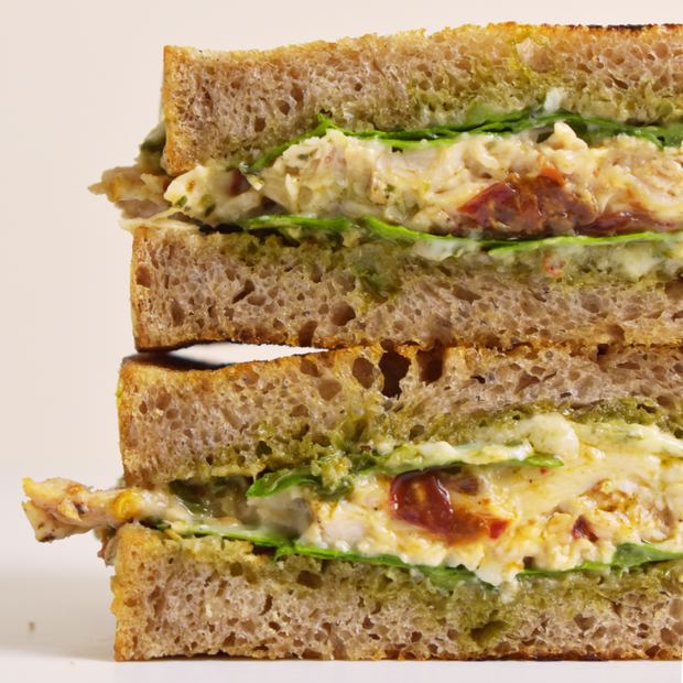 Roast Chicken on Sourdough Sandwich