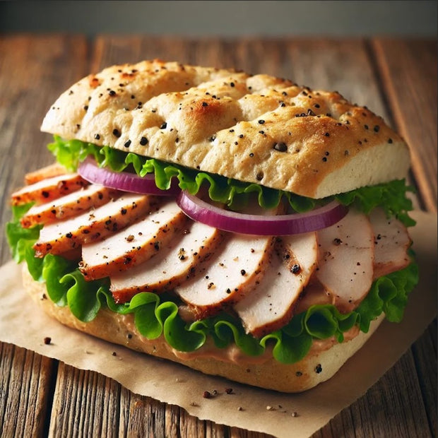 Smoked Chicken On Spelt Bread